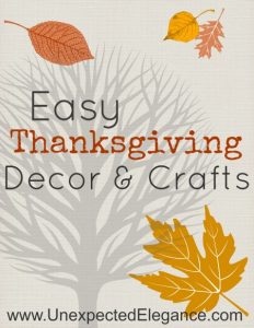 Round-Up of Easy Last Minute Thanksgiving Decor and Crafts