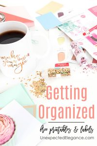 Getting Organized with Free Printables and Labels