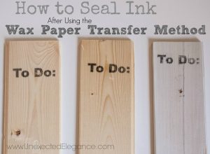 Transfer Images Using Wax Paper: Tutorial