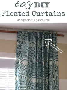 Lazy DIYer’s Guide for: How to make EASY Pleated Curtains