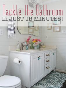 HOUSE GUEST SEASON | Tackle the Bathroom in JUST 15 minutes!