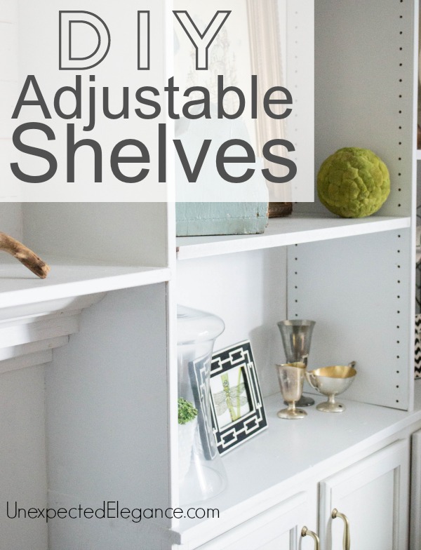 DIY Adjustable Shelves