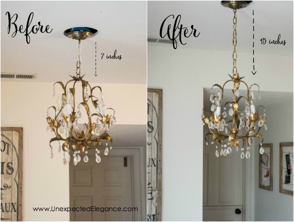 Have you ever bought a light fixture at a thrift store, yard sale or Craigslist that you absolutely loved but the wiring was entirely TOO SHORT?!?!  See just how easy it is to rewire a lighting fixture and save some money!
