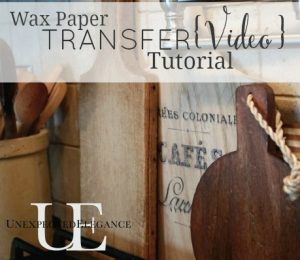 Wax Paper Image Transfer Tutorial {Video} & How To FLIP An Image