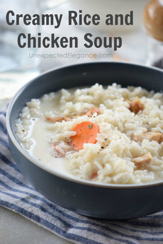 Creamy Rice and Chicken Soup