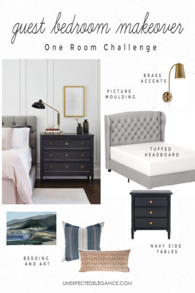 Guest Bedroom Makeover |Fall One Room Challenge