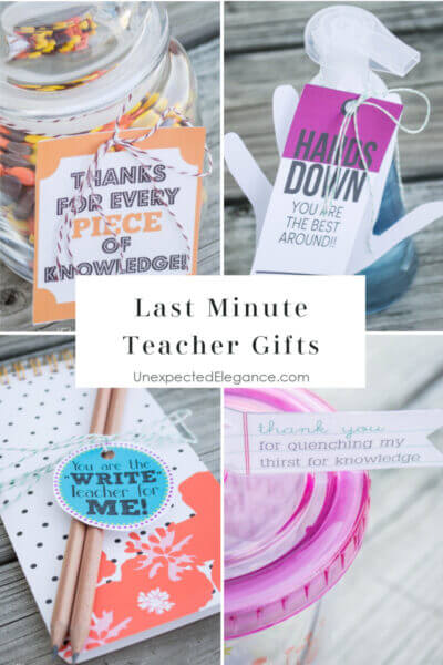 Last Minute Teacher Appreciation Gifts